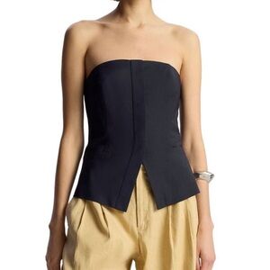 A.L.C. Midnight Blue Strapless Top